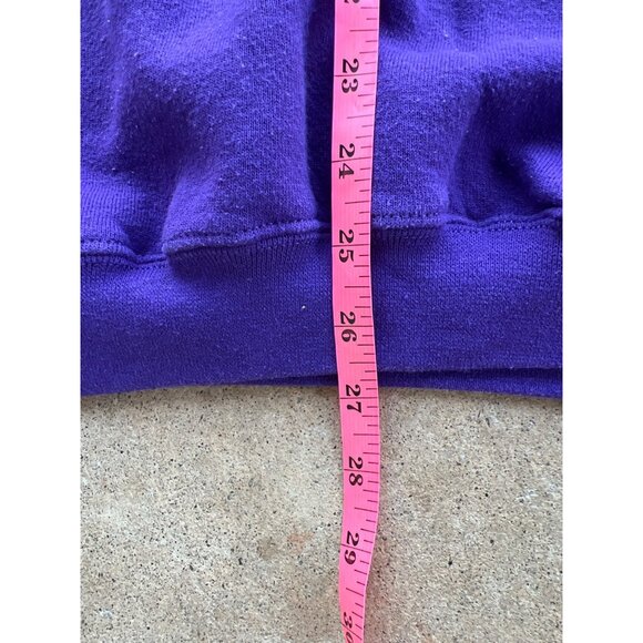 Vintage Starter Purple Snowflake Print Crewneck Sweatshirt 2XL Winter Theme C4 - Picture 5 of 5